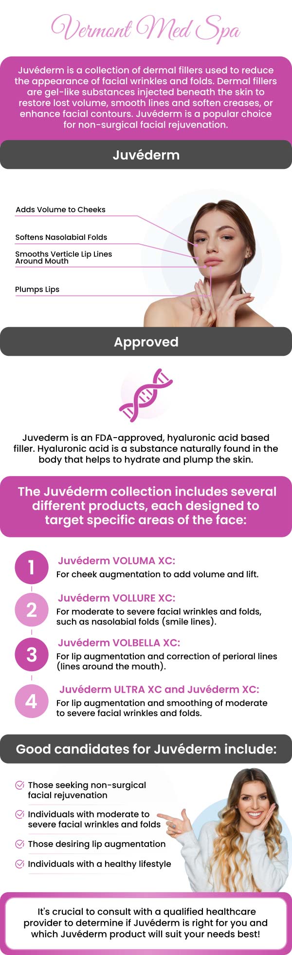 At Vermont Med Spa, we specialize in Juvéderm injections to help you achieve a youthful, refreshed appearance with natural-looking results. Dr. Imad El Asmar tailors each treatment to enhance facial volume, smooth fine lines, and define contours with precision and care. Juvéderm’s advanced dermal filler technology delivers immediate, long-lasting results with minimal downtime. For more information, contact us or request an online appointment. We are conveniently located at 1234 N. Vermont Avenue, Los Angeles, CA, 90029. At Vermont Med Spa, we specialize in Juvéderm injections to help you achieve a youthful, refreshed appearance with natural-looking results. Dr. Imad El Asmar tailors each treatment to enhance facial volume, smooth fine lines, and define contours with precision and care. Juvéderm’s advanced dermal filler technology delivers immediate, long-lasting results with minimal downtime. For more information, contact us or request an online appointment. We are conveniently located at 1234 N. Vermont Avenue, Los Angeles, CA, 90029.