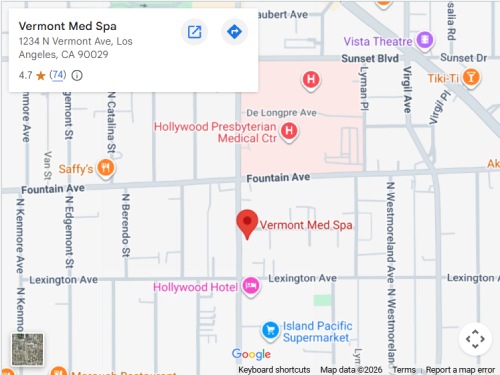 Get Directions to Vermont Med Spa in Los Angeles, CA